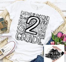 Load image into Gallery viewer, Second Grade Typography Shirt