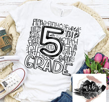 Load image into Gallery viewer, Fifth Grade Typography Shirt