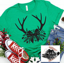 Load image into Gallery viewer, Antlers With A Bow shirt