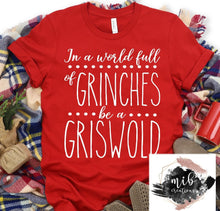 Load image into Gallery viewer, In A World Full Of Grinches Be A Griswold Shirt