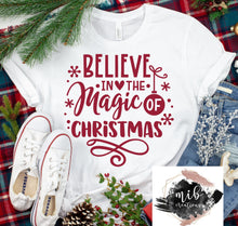Load image into Gallery viewer, Believe In The Magic Of Christmas shirt