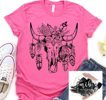 Load image into Gallery viewer, Boho Cow Shirt