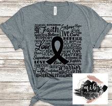 Load image into Gallery viewer, Cancer Ribbon Subway Art Shirt