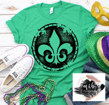 Load image into Gallery viewer, Distressed Fleur De Lis shirt