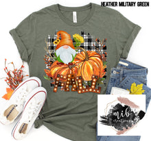 Load image into Gallery viewer, Fall Gnome & Pumpkins shirt
