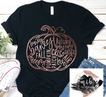 Load image into Gallery viewer, Fall Pumpkin Word Art