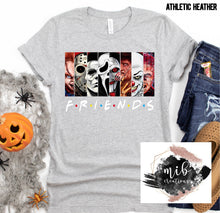 Load image into Gallery viewer, Horror Halloween Friends shirt