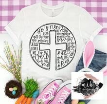 Load image into Gallery viewer, He Is Risen Cross shirt