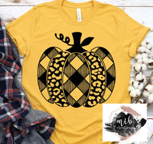 Load image into Gallery viewer, Leopard Buffalo Plaid Pumpkin