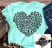 Load image into Gallery viewer, Leopard Heart Shirt