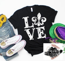 Load image into Gallery viewer, Love Fleur De Lis shirt