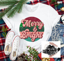 Load image into Gallery viewer, Retro Merry & Bright shirt