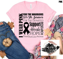 Load image into Gallery viewer, Breast Cancer Awareness Black