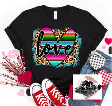 Load image into Gallery viewer, Serape Leopard Love shirt