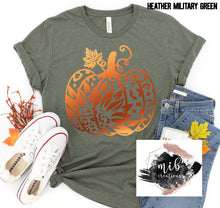 Load image into Gallery viewer, Sunflower Leopard Pumpkin shirt