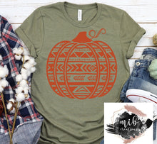 Load image into Gallery viewer, Tribal Aztec Pumpkin Shirt
