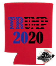 Load image into Gallery viewer, Trump 2020 Flag Koozie