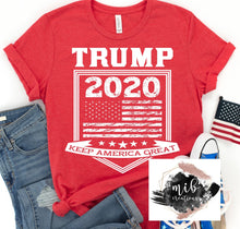 Load image into Gallery viewer, Trump 2020 Flag Keep America Great Shirt