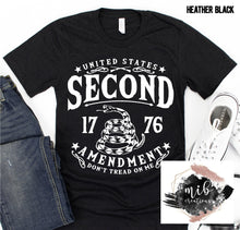 Load image into Gallery viewer, United States Second Amendment shirt