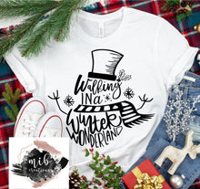 Load image into Gallery viewer, Walking In A Winter Wonderland Snowman Shirt