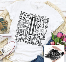 Load image into Gallery viewer, First Grade Typography Shirt
