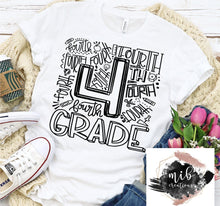 Load image into Gallery viewer, Fourth Grade Typography Shirt
