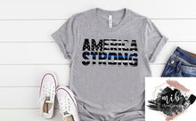 Load image into Gallery viewer, America Strong Black &amp; Blue Flag Shirt
