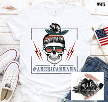 Load image into Gallery viewer, American Mama Skull shirt
