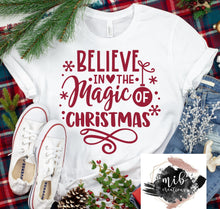 Load image into Gallery viewer, Believe In The Magic Of Christmas shirt
