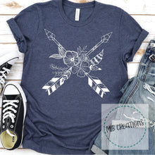 Load image into Gallery viewer, Boho Arrows &amp; Flowers Shirt
