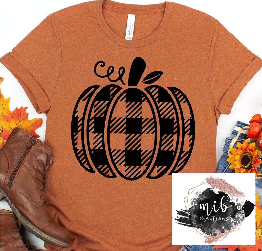 Buffalo Plaid Pumpkin Shirt