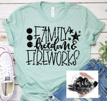 Load image into Gallery viewer, Family Freedom &amp; Fireworks Shirt
