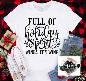 Full of Holiday Spirit Wine