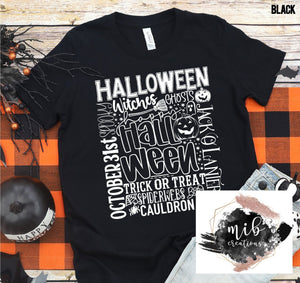 Halloween Typography YOUTH shirt