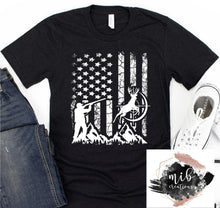 Load image into Gallery viewer, Hunting American Flag Shirt
