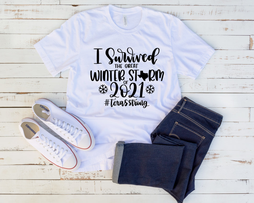 I Survived The Great Winter Storm 2021 shirt