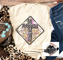 Load image into Gallery viewer, Leopard Boho Cross
