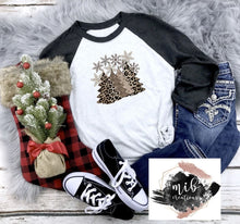 Load image into Gallery viewer, Leopard Christmas Tree Shirt
