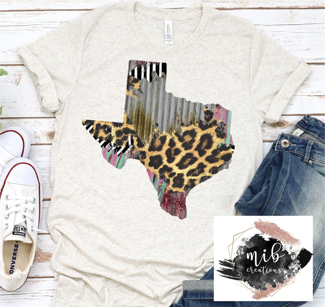 Leopard Metal Texas shirt