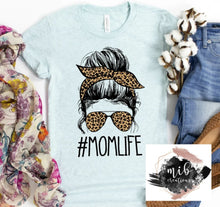 Load image into Gallery viewer, Leopard Mom Life shirt
