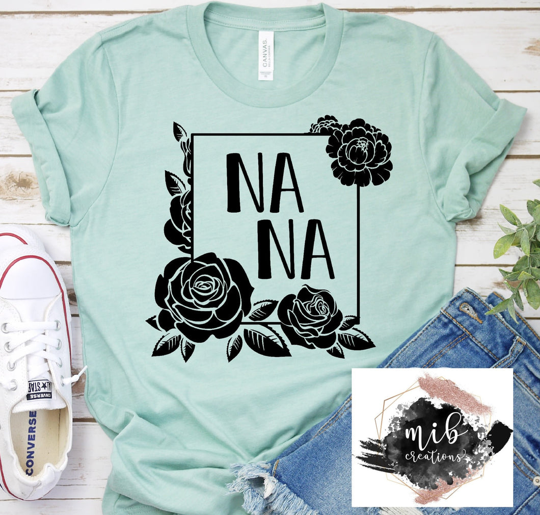 Floral Nana shirt