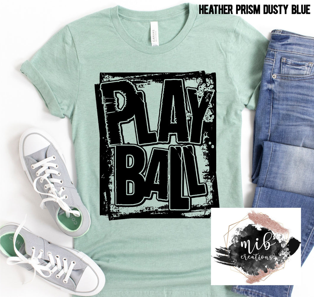 Play Ball Grunge shirt