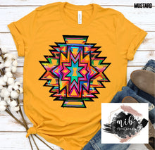 Load image into Gallery viewer, Serape Aztec Design shirt
