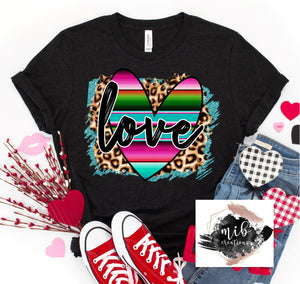 Serape Leopard Love shirt