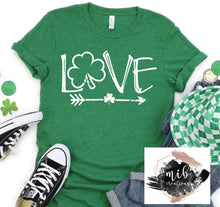 Load image into Gallery viewer, Love 3 Leaf Clover shirt
