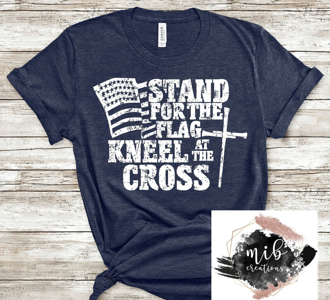 Stand For The Flag Kneel At The Cross Shirt
