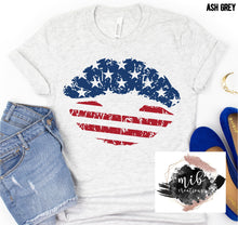 Load image into Gallery viewer, Stars and Stripes Lips shirt
