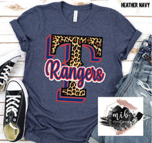 Load image into Gallery viewer, Leopard Texas Rangers shirt

