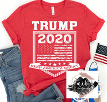 Load image into Gallery viewer, Trump 2020 Flag Keep America Great Shirt
