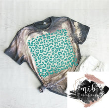 Load image into Gallery viewer, Turquoise Leopard Print Shirt
